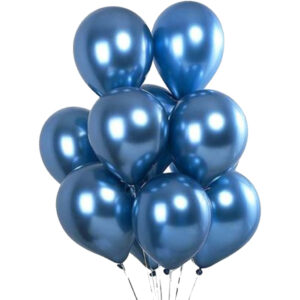 10" Blue Chrome balloons