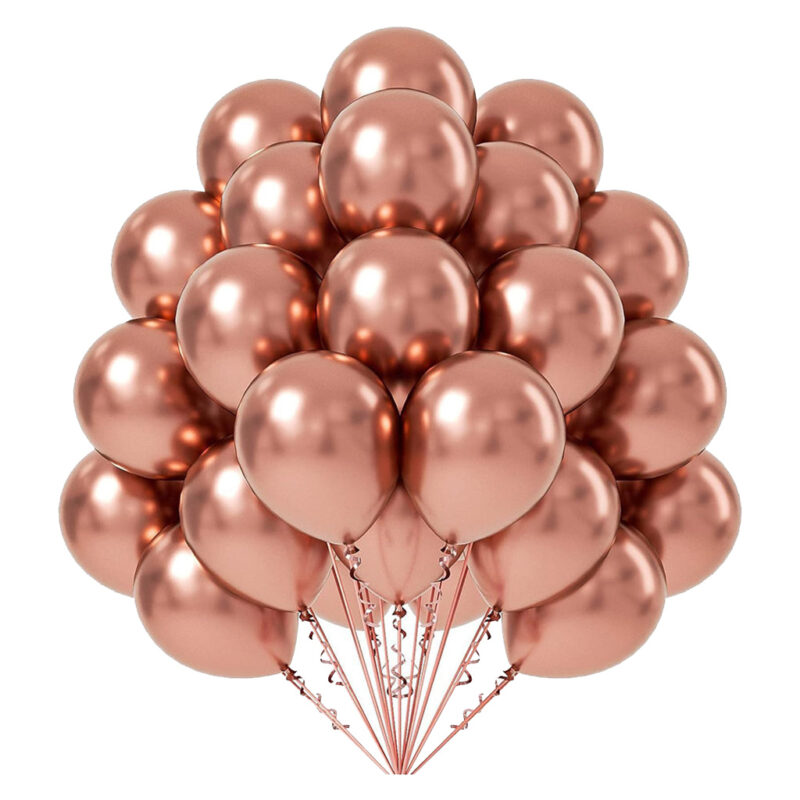 10in Rose Gold Chrome balloons
