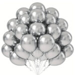 10" Silver Chrome Balloons