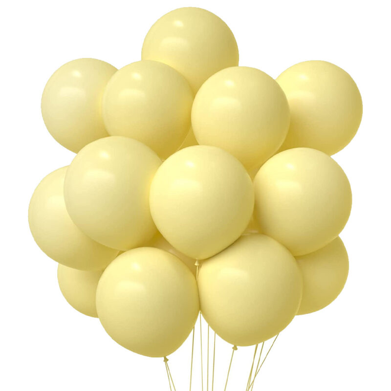 10in Yellow Pastel Balloons