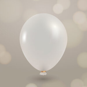 10" White Standard Latex Balloons