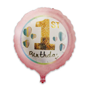 18" 1st Birthday Printed Foil Balloon