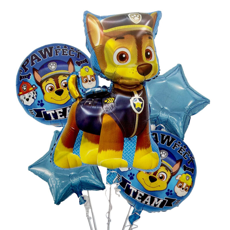 Paw Patrol Theme 5 in 1 Foil Balloon Set