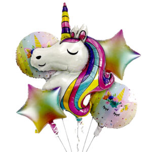 Unicorn 5in1 Foil Balloon - Premium