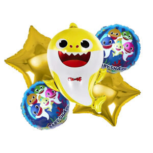 Baby Shark - 5 in1 Foil Balloon  - Yellow