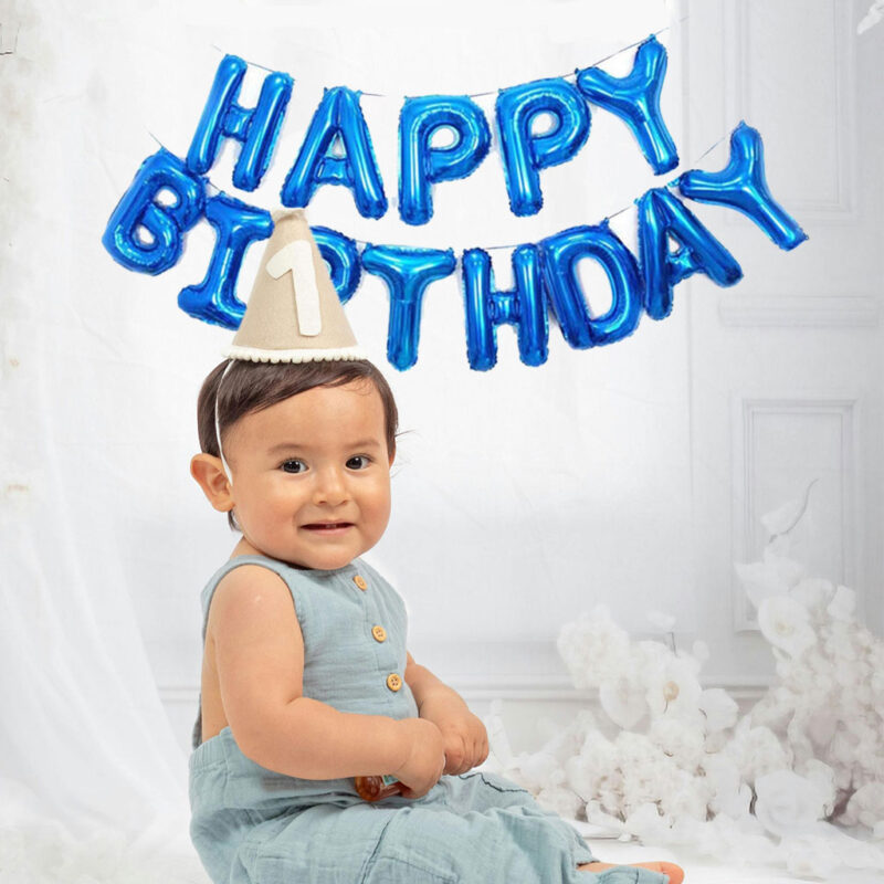 Blue Letter Happy birthday Foil B 1