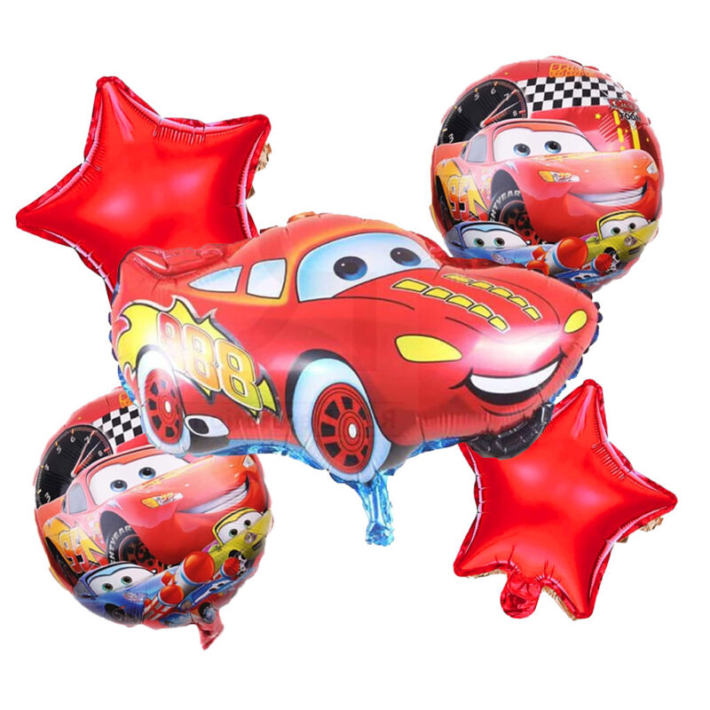 Cars 5 in1 Foil Balloon