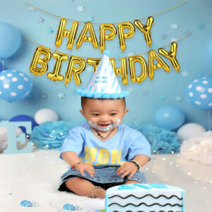 Gold Letter Happy Birthday Foil Balloon