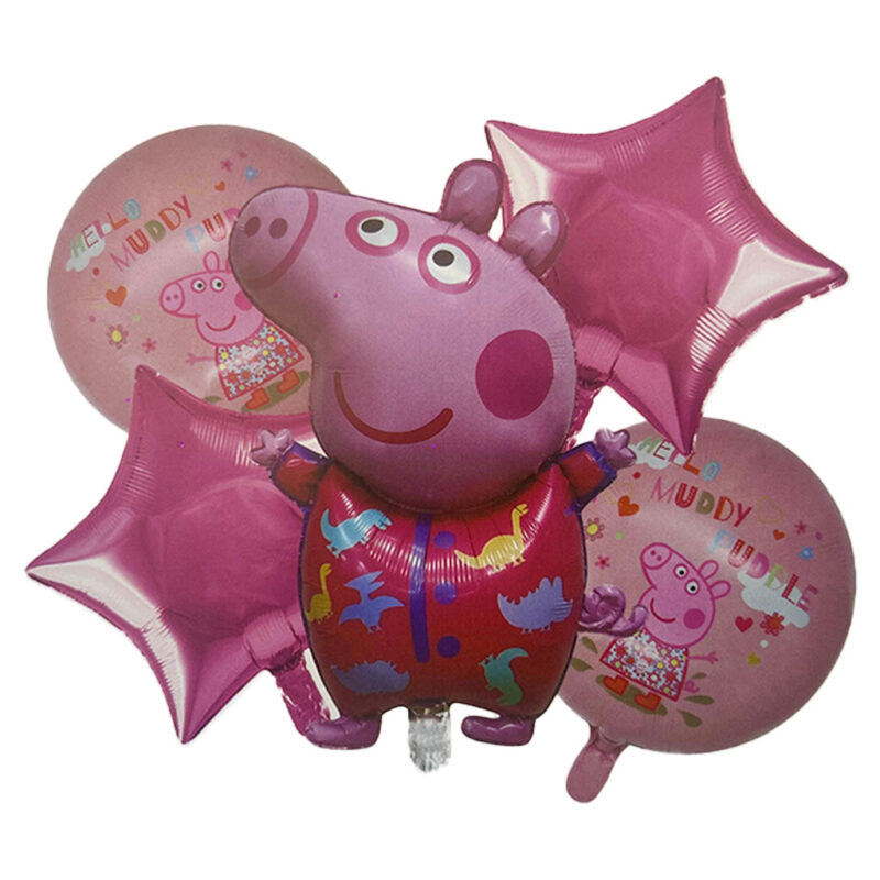 Peppa Pig 5 in1 Foil Balloon Pink