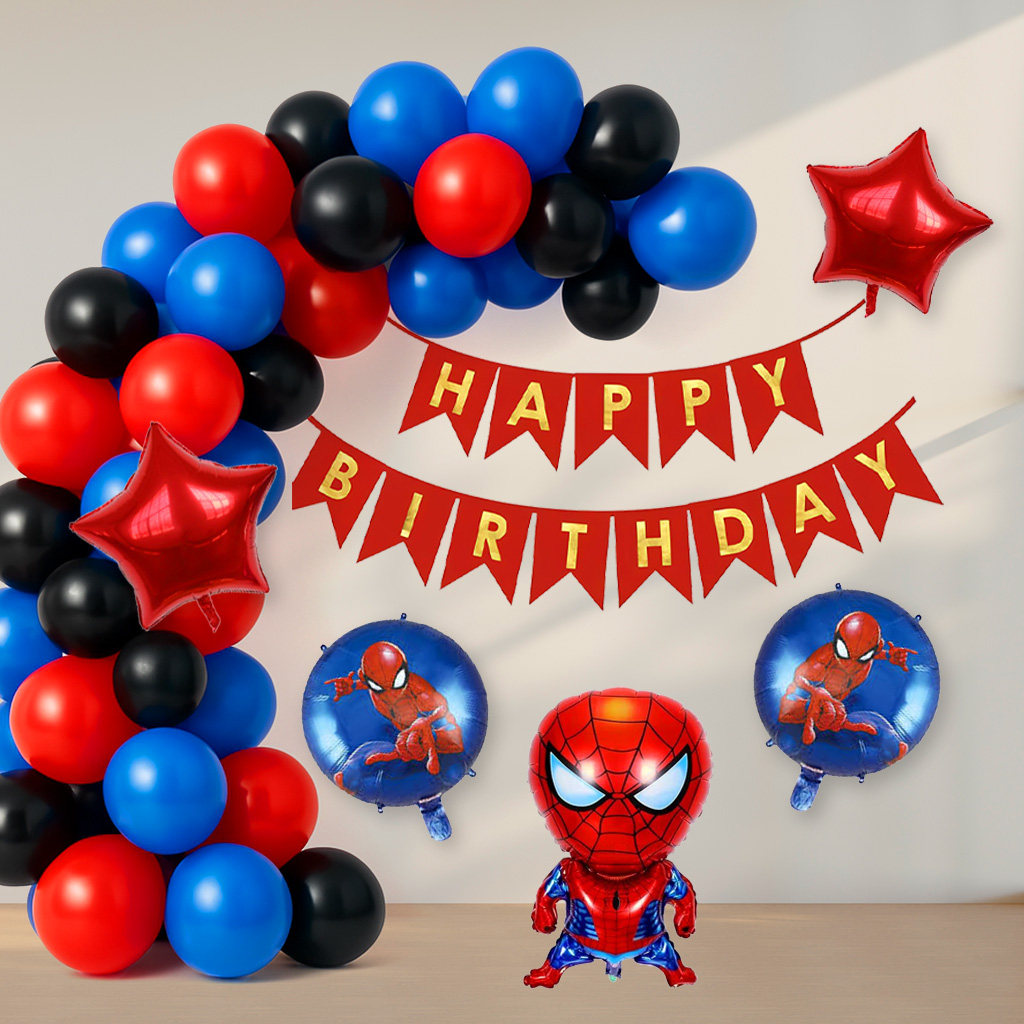 Spiderman Theme Birthday Decor