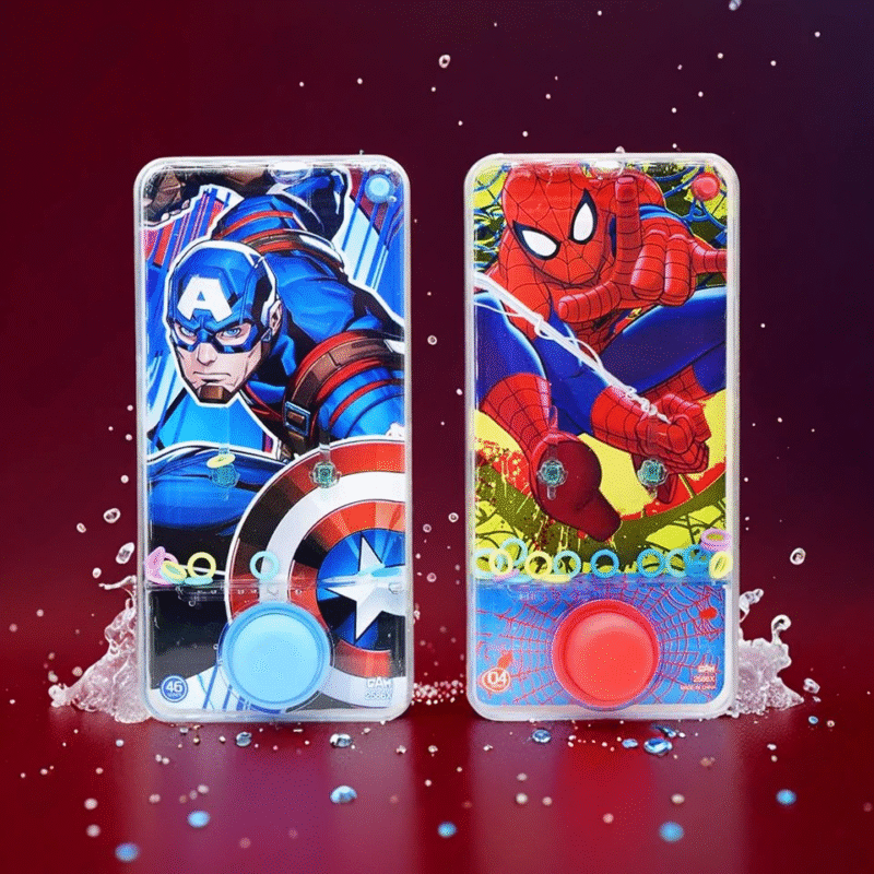 Two Avengers Water Game featuring Captain America and Spiderman artwork.