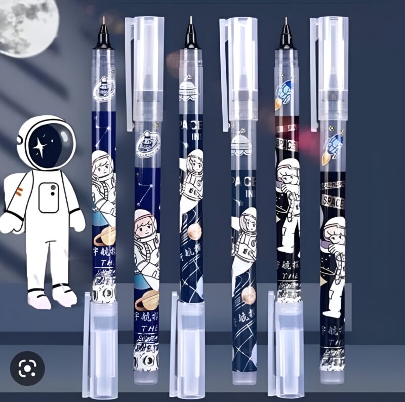 Space Gel Pen. Blue Ink with a constellation design.